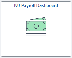 Screenshot of KU Payroll Dashboard Tile in HR Pay